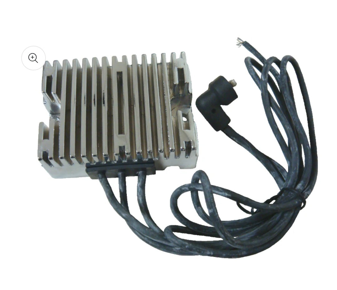 Spyke Chrome Voltage Regulator for 89-99 Big Twin Harley® Models with 32 Amp Charging System (Except Twin Cam)