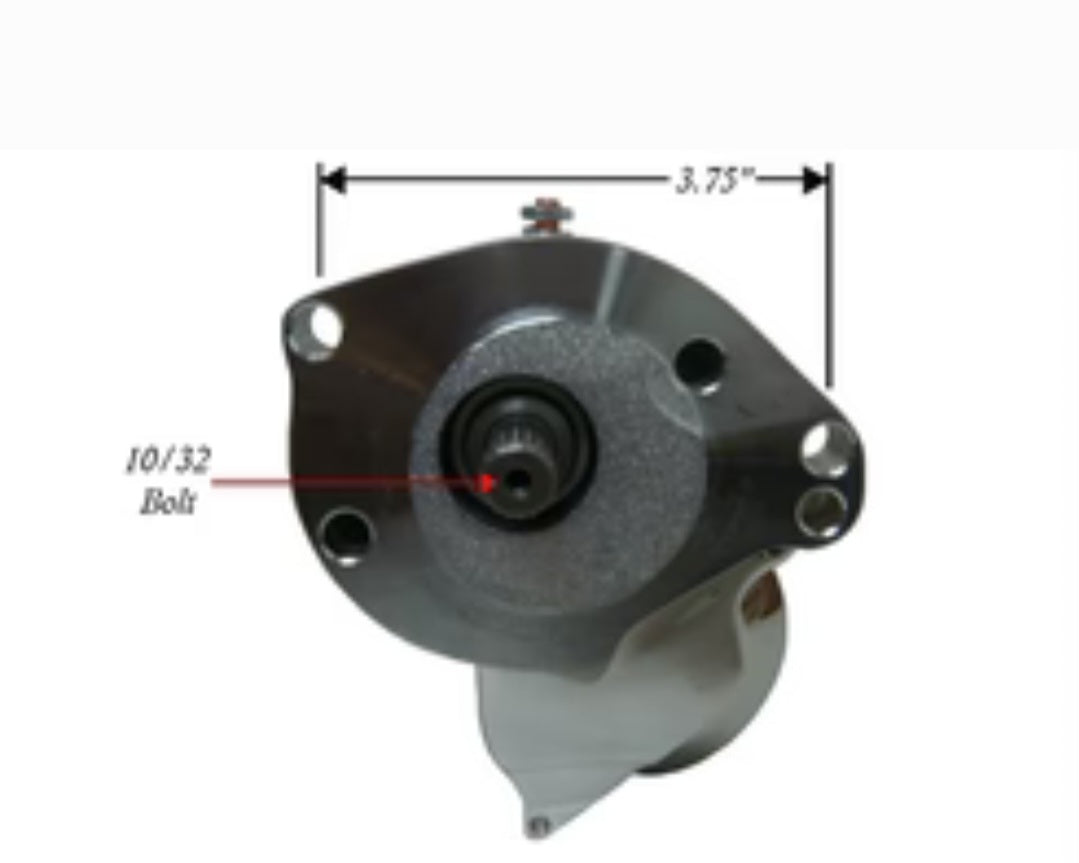 Chrome 1.4 kW Starter for 94-06 Big Twin.