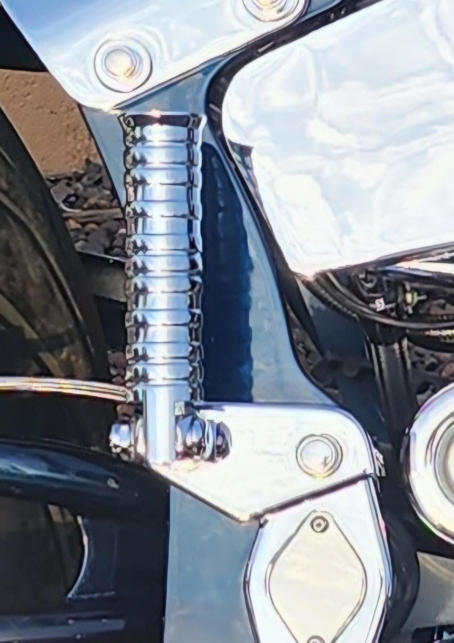 Titan Motorcycle Co. of America Rear Passenger Foot Peg Mounts