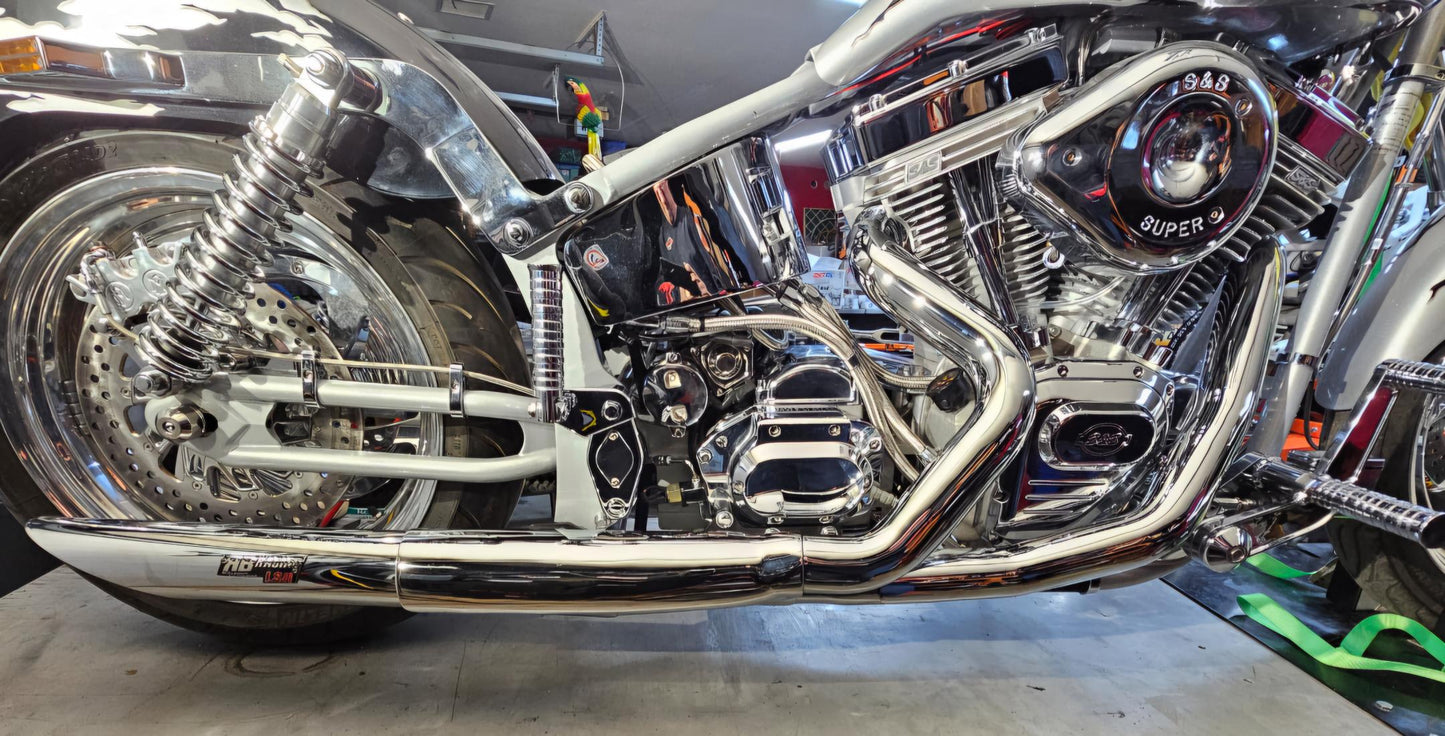 Titan Motorcycle Co. of America R&B Racing 2into1 Performance Exhaust System