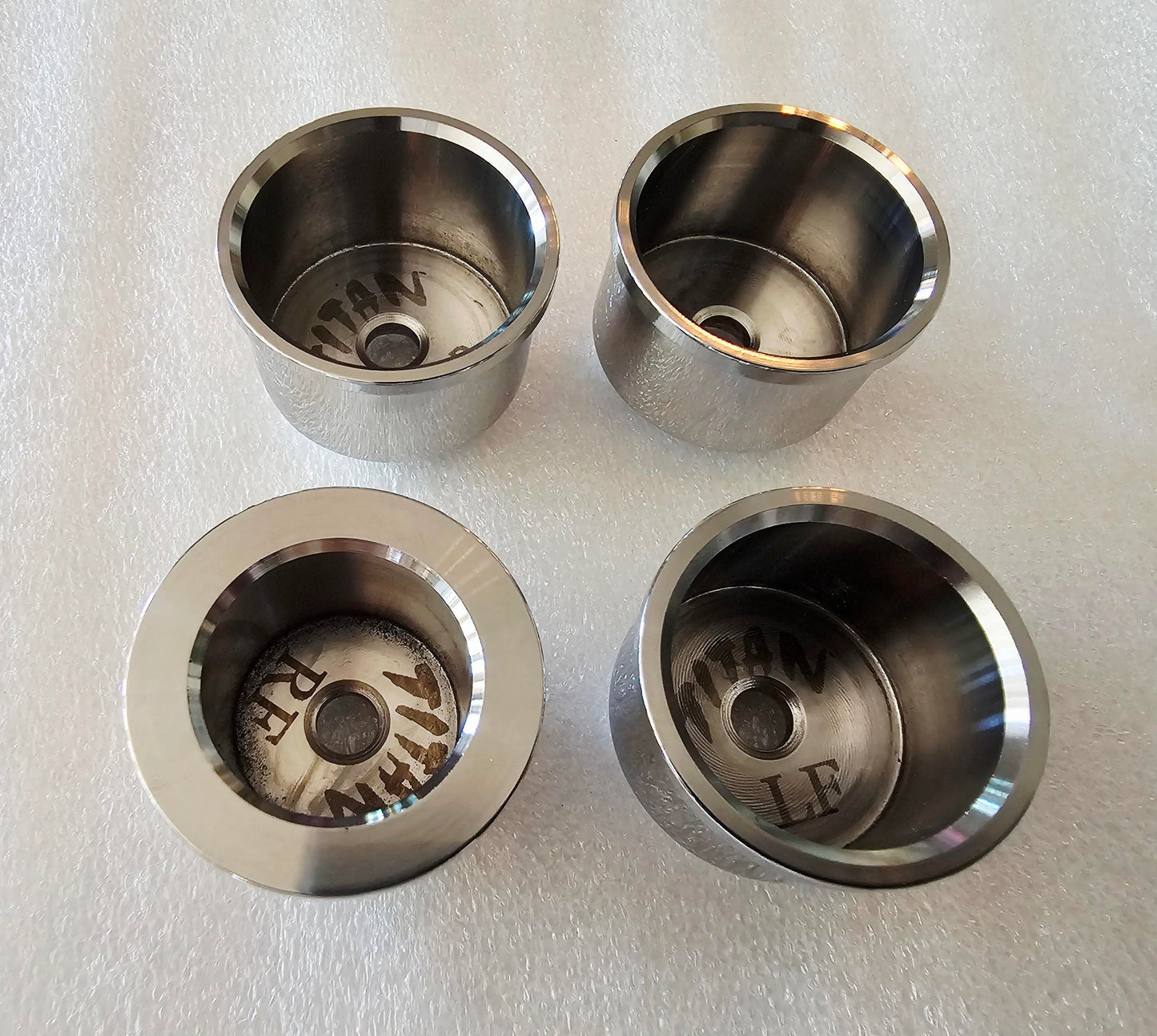Titan Motorcycle Co. of America Stainless Steel Axle caps