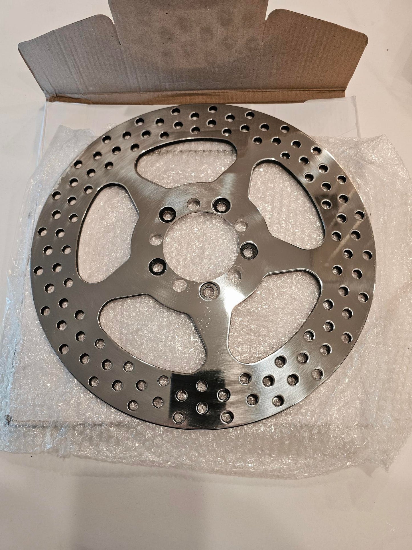 Titan Motorcycle Co. of America 11 1/2" POLISHED STAR REAR BRAKE ROTOR Chopper