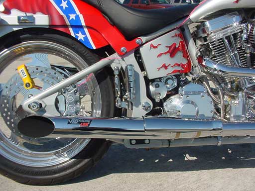 Titan Motorcycle Co. of America R&B Racing 2into1 Performance Exhaust System