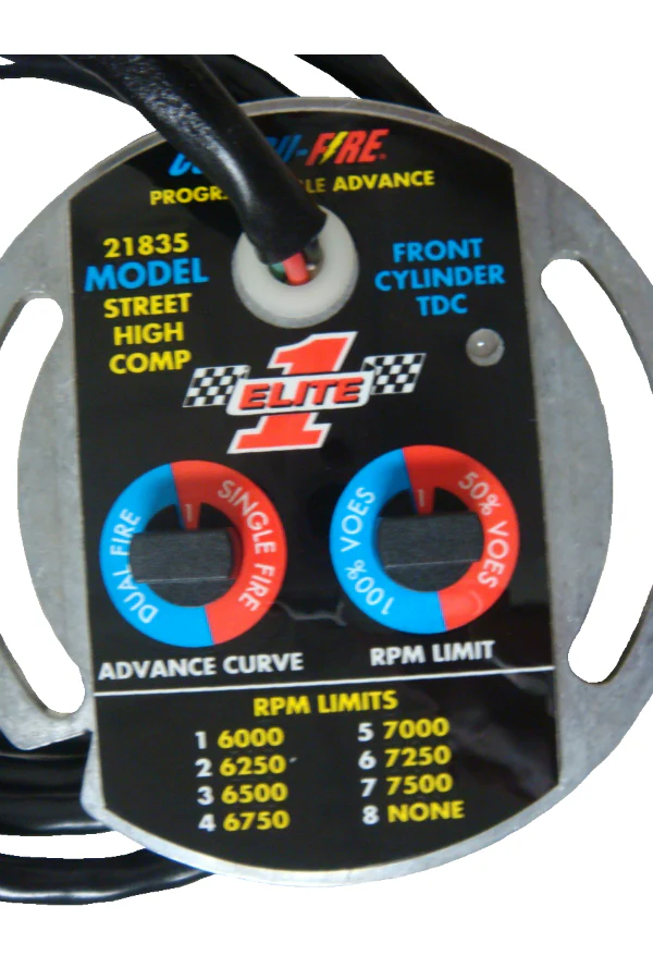 Selectable Electronic Advance Ignition Module for 70-99 Big Twin (Except Fuel Injected) SKU: TM-21835