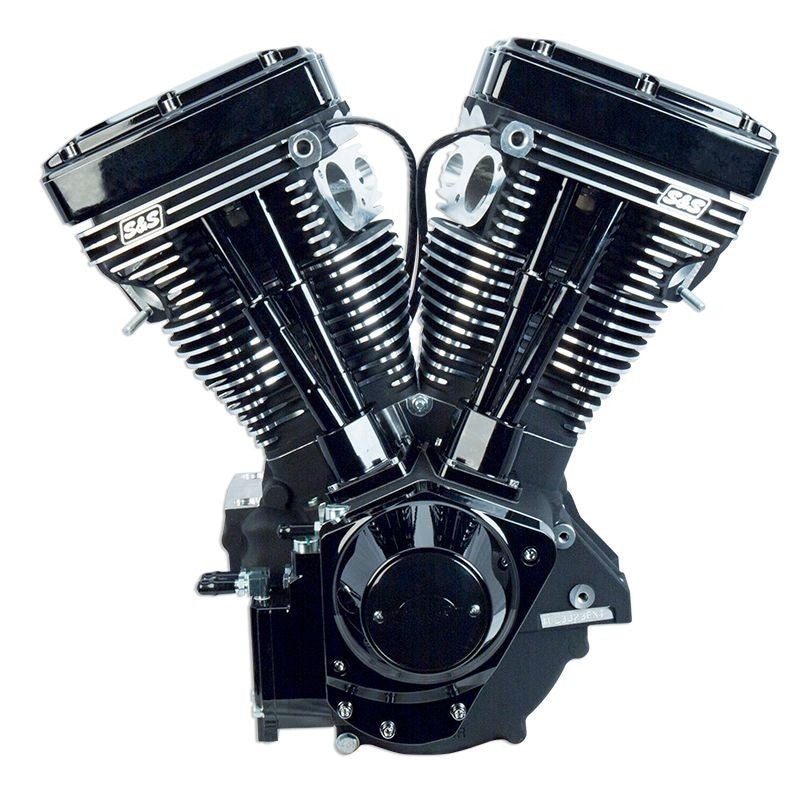 S&S Cycle #:310-0829 V111 Black Edition Long block Engine for 1984-'99 HD® Models with Evolution® Engines - 585 Cams