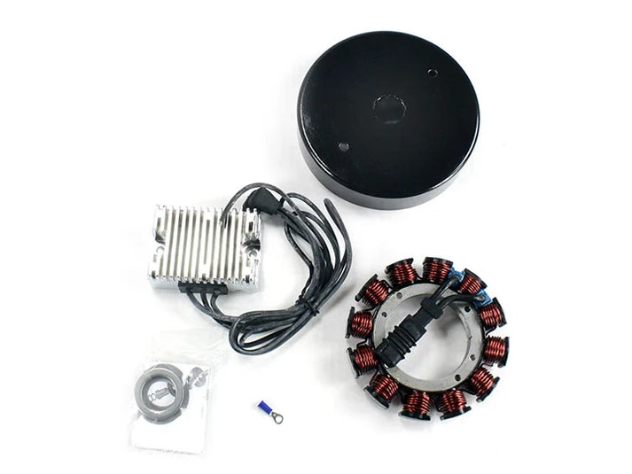 Spyke 32 Amp. Chrome Charging Kit with Voltage Regulator for 70-99 Big Twin Harley® Models (Except Twin Cam)