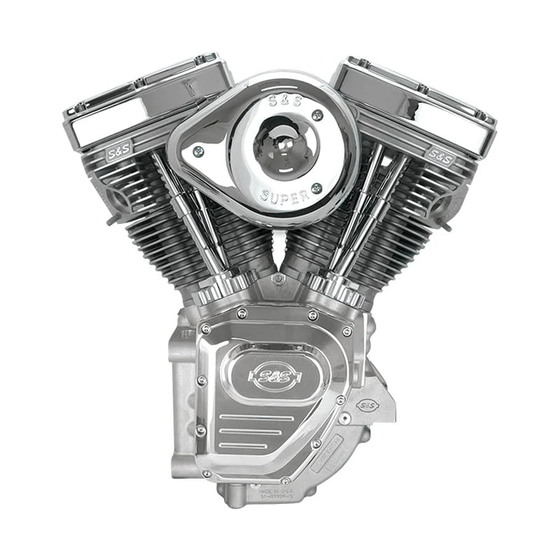 S&S Cycle #: 310-0279A T111 Long Block Engine for 1999-2006 (except 2006 Dyna®) - Silver