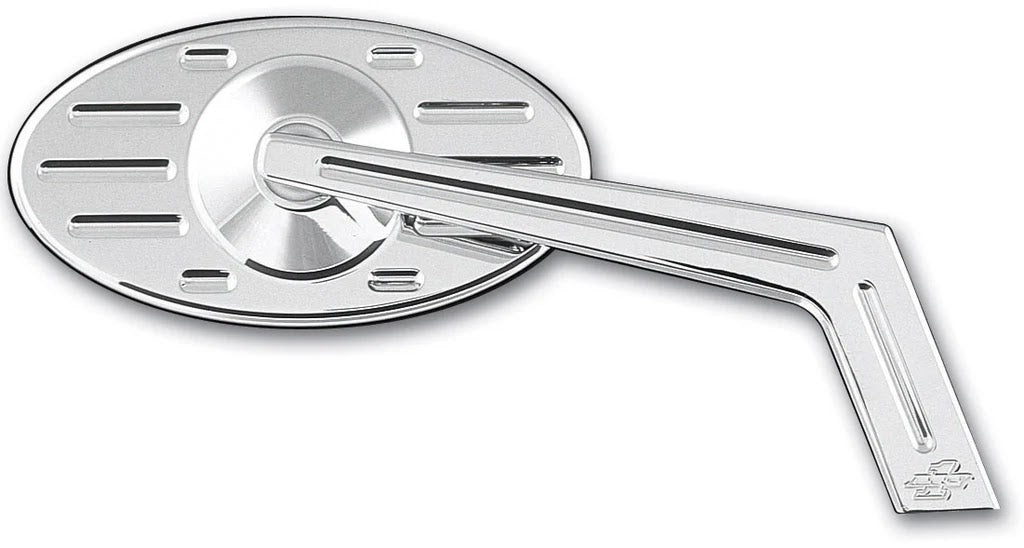 Titan Motorcycle Co. of America Mirror - Weekend Warrior Ball Milled Stem with Ball Milled Oval Head
