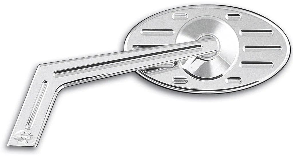 Titan Motorcycle Co. of America Mirror - Weekend Warrior Ball Milled Stem with Ball Milled Oval Head