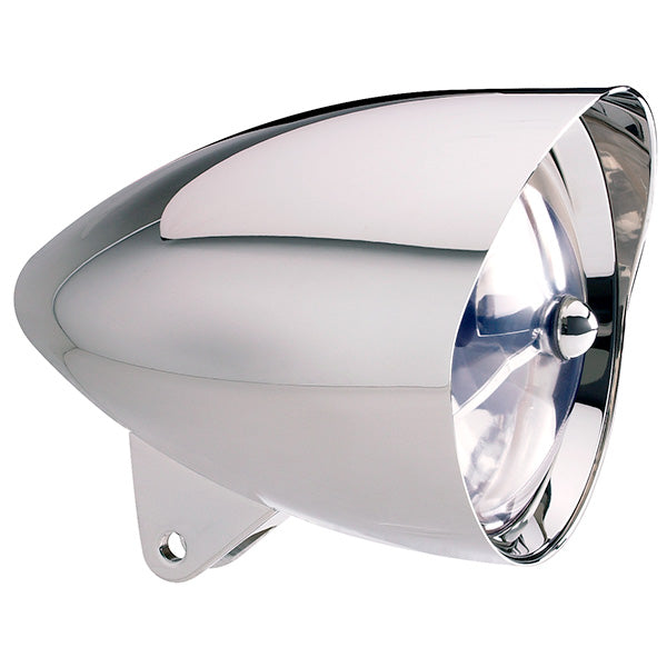 Titan Motorcycle Co. of America 5-3/4" Chrome Mariah Concours Rocket Housing. LAMP SOLD SEPARATELY!