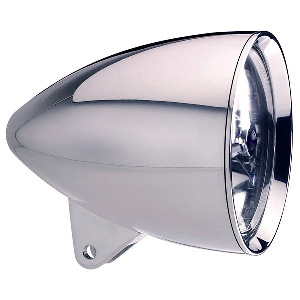Titan Motorcycle Co. of America Headwinds Headlight - 5-3/4" Aluminum Concours Rocket Housing