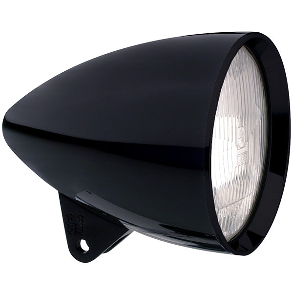 Titan Motorcycle Co. of America Headwinds Headlight - 5-3/4" Aluminum Concours Rocket Housing