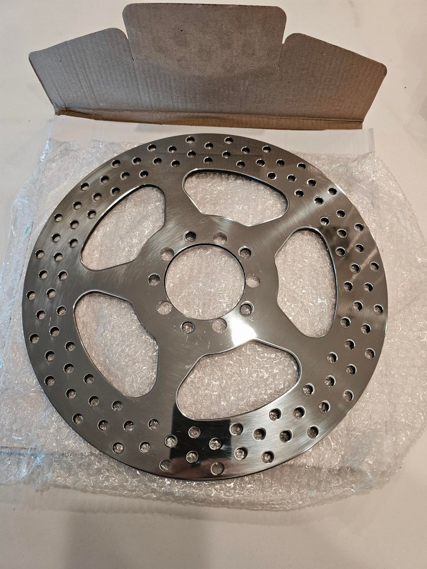 Titan Motorcycle Co. of America 11 1/2" POLISHED STAR REAR BRAKE ROTOR Chopper