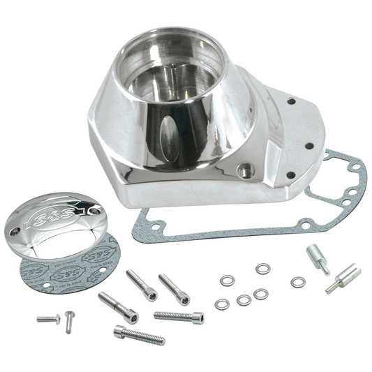 Titan Motorcycle Co. of America Chrome Billet Evo Cam Cover Alternator Gearcover Kit for 1973-'92 HD® Big Twins