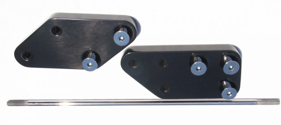 Titan Motorcycle Co. of America EVO FWD CONTROL Extension, +3" (84-99) (Black Finish)