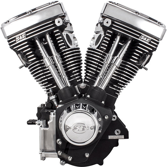 S&S Cycle #: 310-0766 V111 Long Block Engine for 1984-1999 Models - Wrinkle Black 
