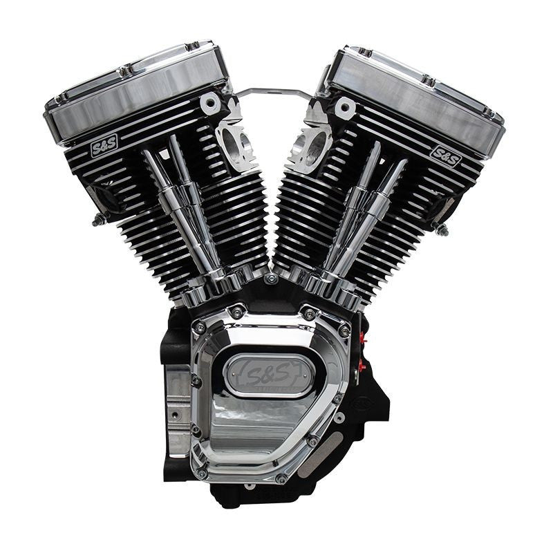 S&S Cycle #: 310-0770A T111 Long Block Engine for 1999-2006 (except 2006 Dyna®) - Wrinkle Black