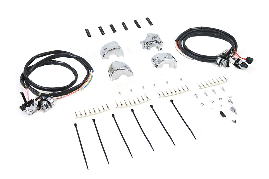 Titan Motorcycle Co. of America Chrome Handlebar Controls.