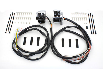 Titan Motorcycle Co. of America Chrome Handlebar Controls.
