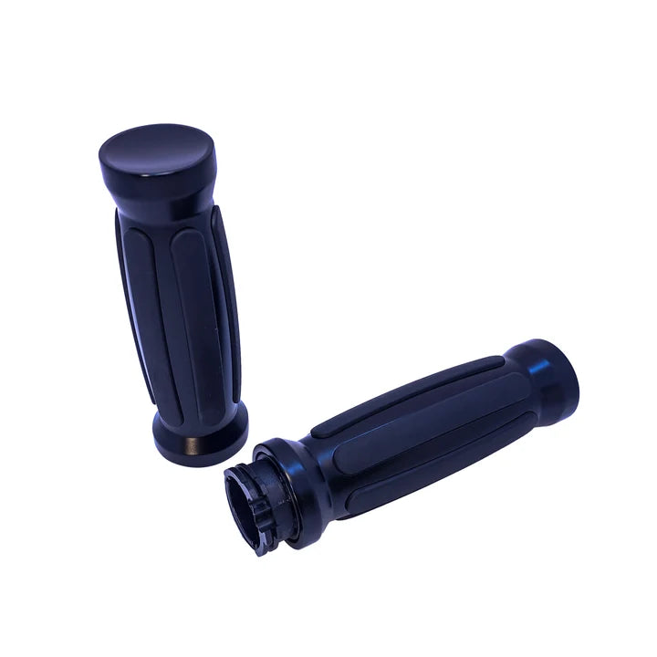 Titan Motorcycle Co. of America Thick Grips, Straight Rubber, Chrome or Black